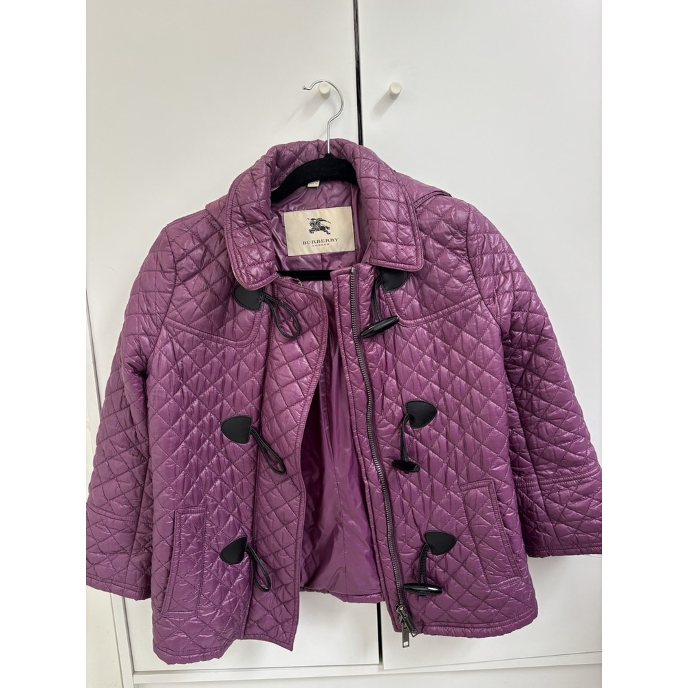 Burberry Quilted Jacket Women Size 4 (7/8 Sleeves)